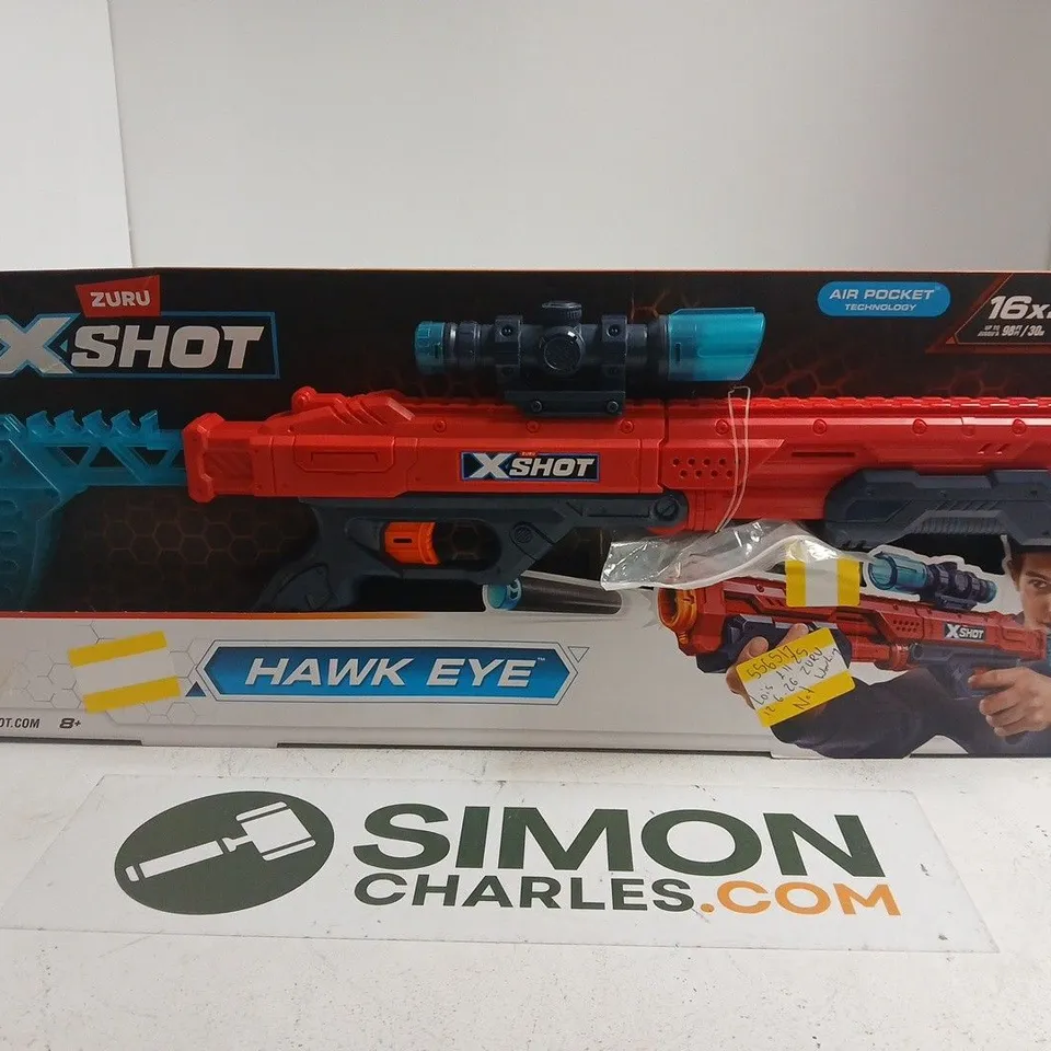 X-SHOT HAWK EYE BLASTER – BOXED TOY BLASTER BY ZURU (8+)
