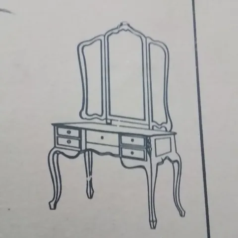 BRAND NEW HOMESDIRECT365 PA3KD DRESSING TABLE WITH MIRROR (2 BOXES)