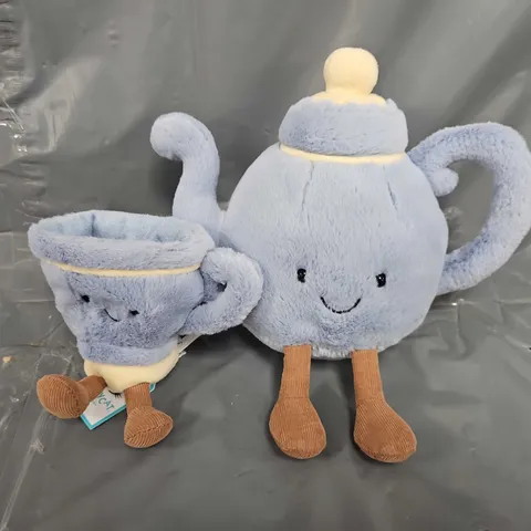 JELLYCAT VICKY TEAPOT & SEB TEACUP