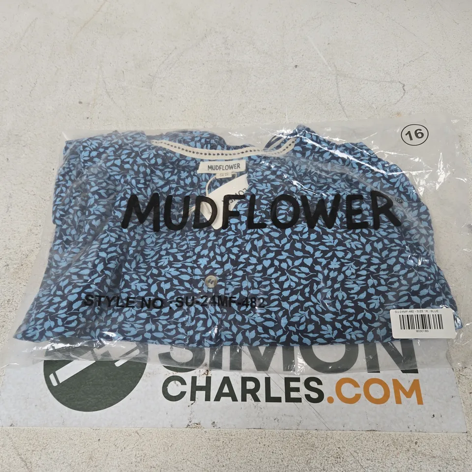 MUDFLOWER FLORAL PRINT BLOUSE – UK 16 (EU 44, US 12)