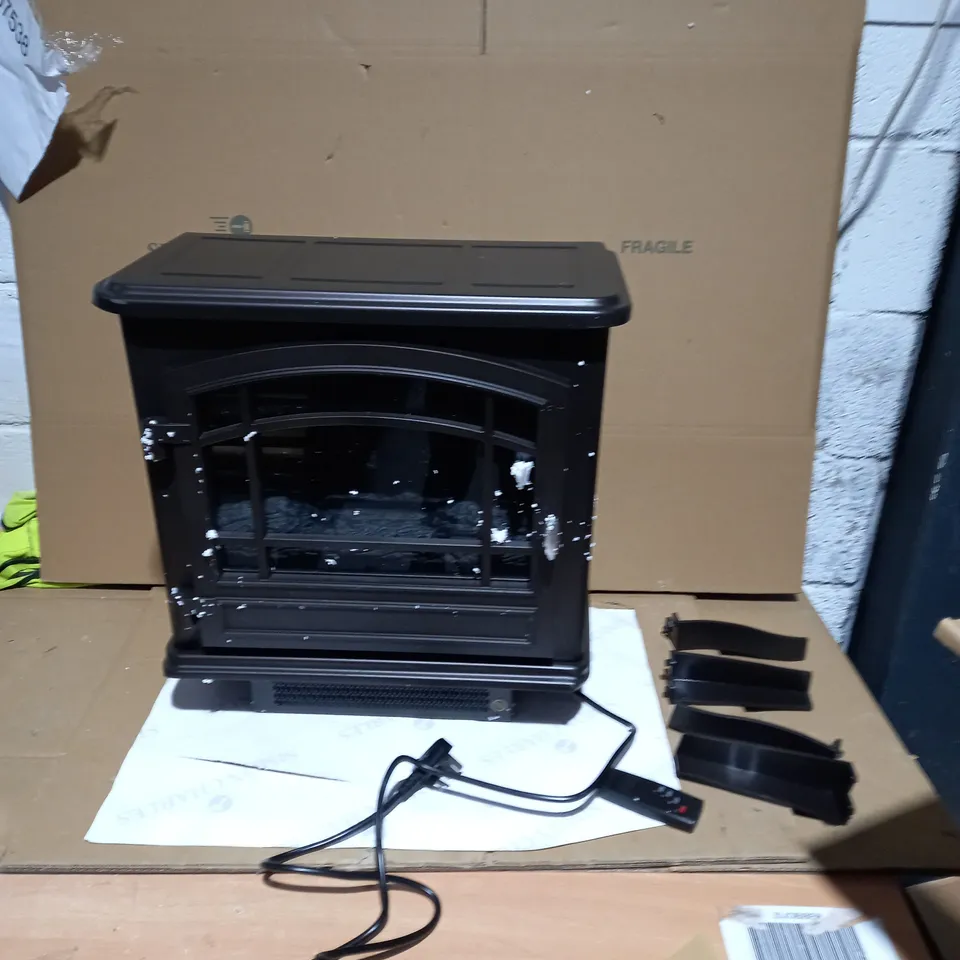 WARMLITE WINGHAM 2000W GREY ELECTRIC STOVE HEATER  