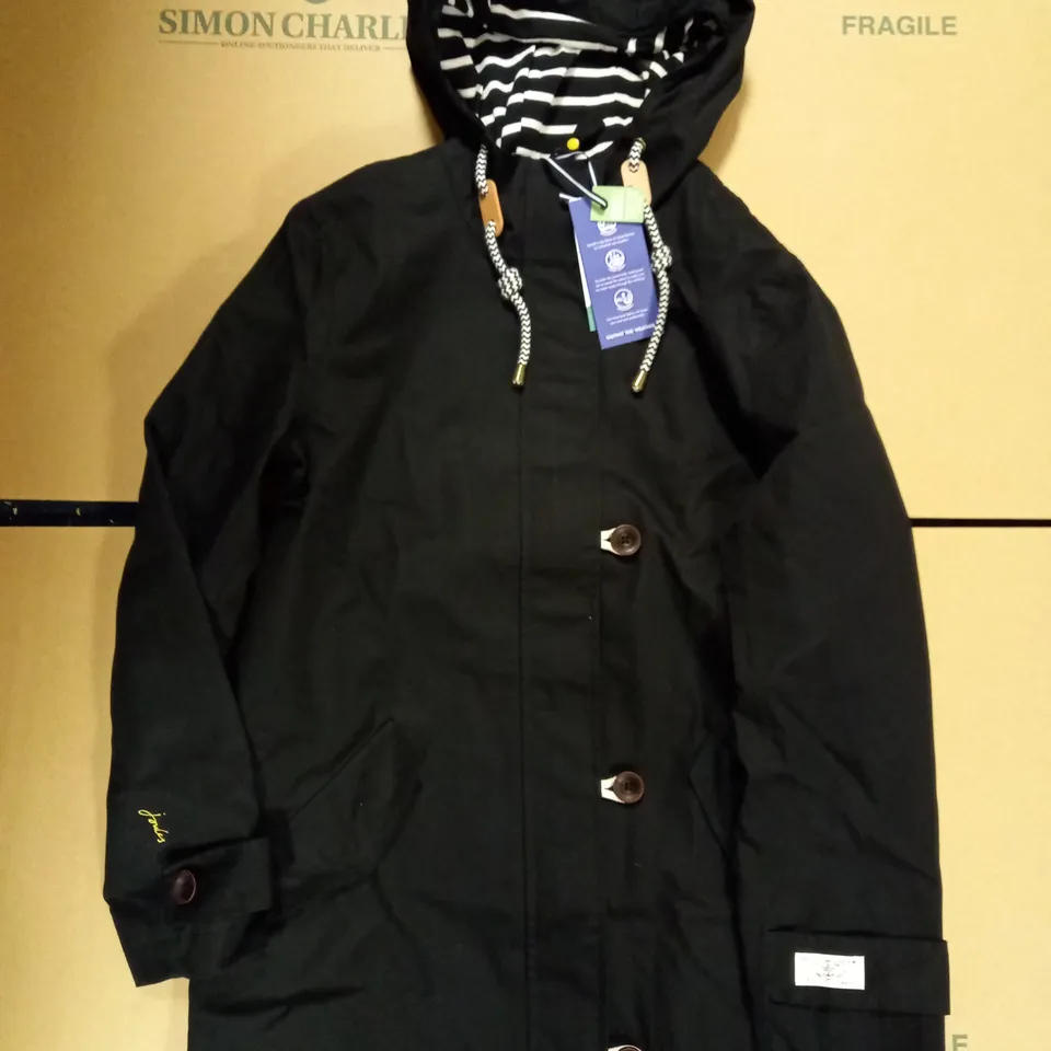 BRAND NEW JOULES COAST MID WATERPROOF COTTON CANVAS COAT UK SIZE 10