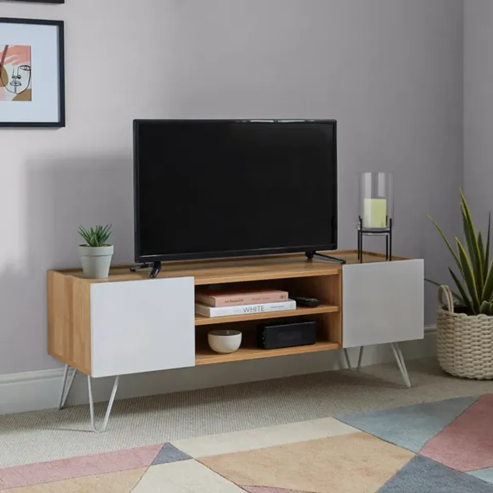 BOXED PENELOPE TV UNIT - GREY