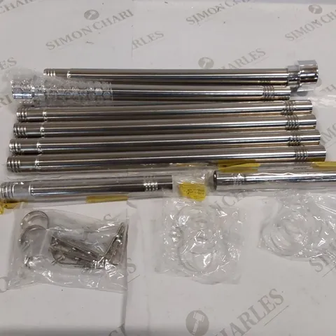 BOXED ADJUSTABLE CURTAIN ROD - SILVER (1 BOX)