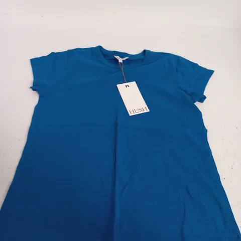 HUSH SLIM FIT CREW T-SHIRT – SKY BLUE – SIZE S