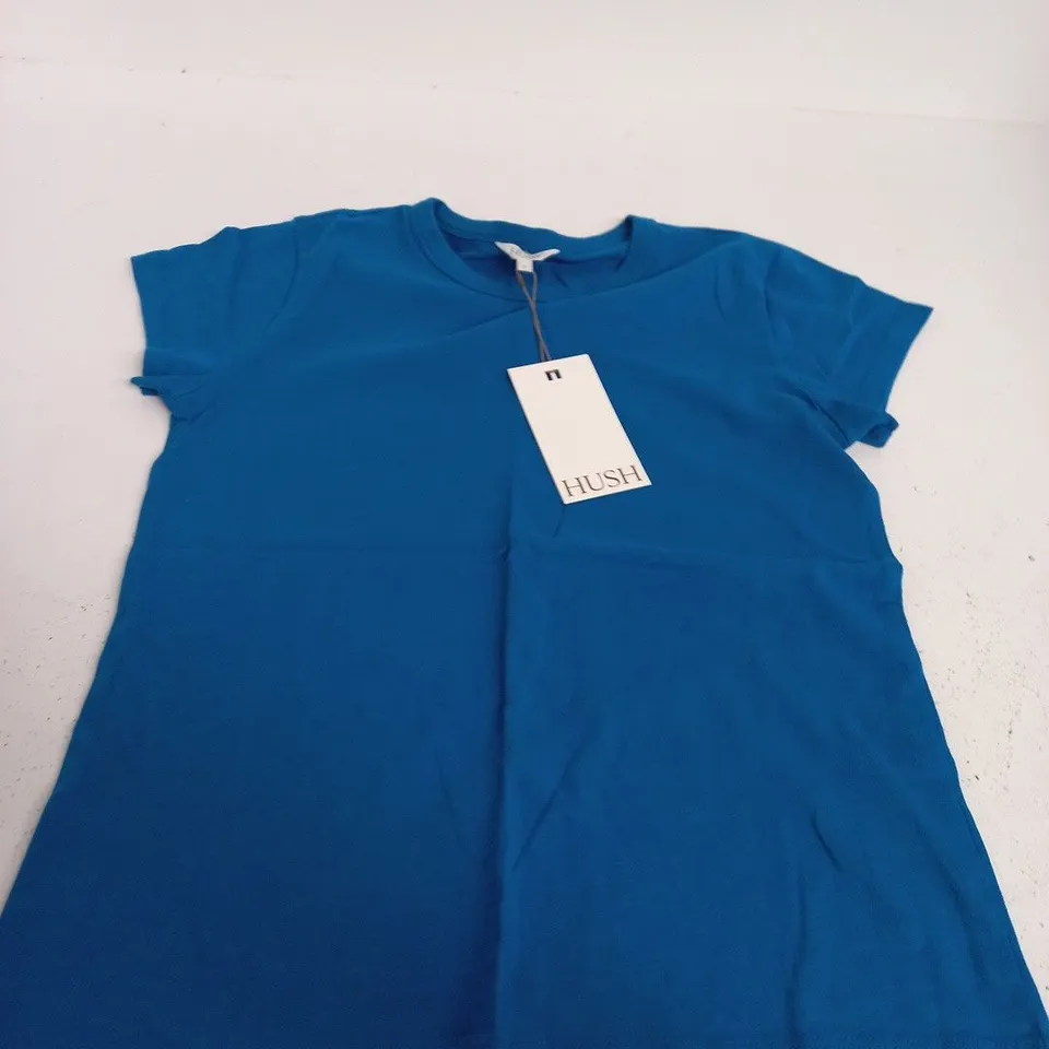 HUSH SLIM FIT CREW T-SHIRT – SKY BLUE – SIZE S
