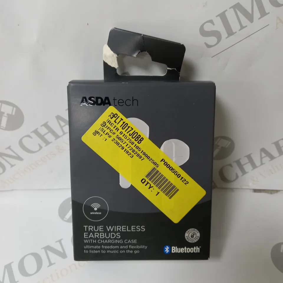 BOXED SEALED BLUETOOTH TRUE WIRELESS EARBUDS WITH CHARGING CASE
