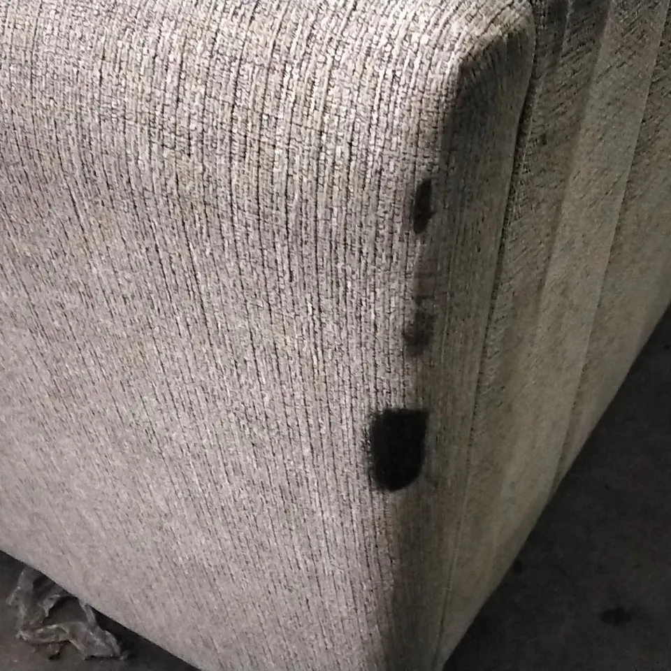 QUALITY BRITISH DESIGNER 2 SEATER SOFA - GREY FABRIC 