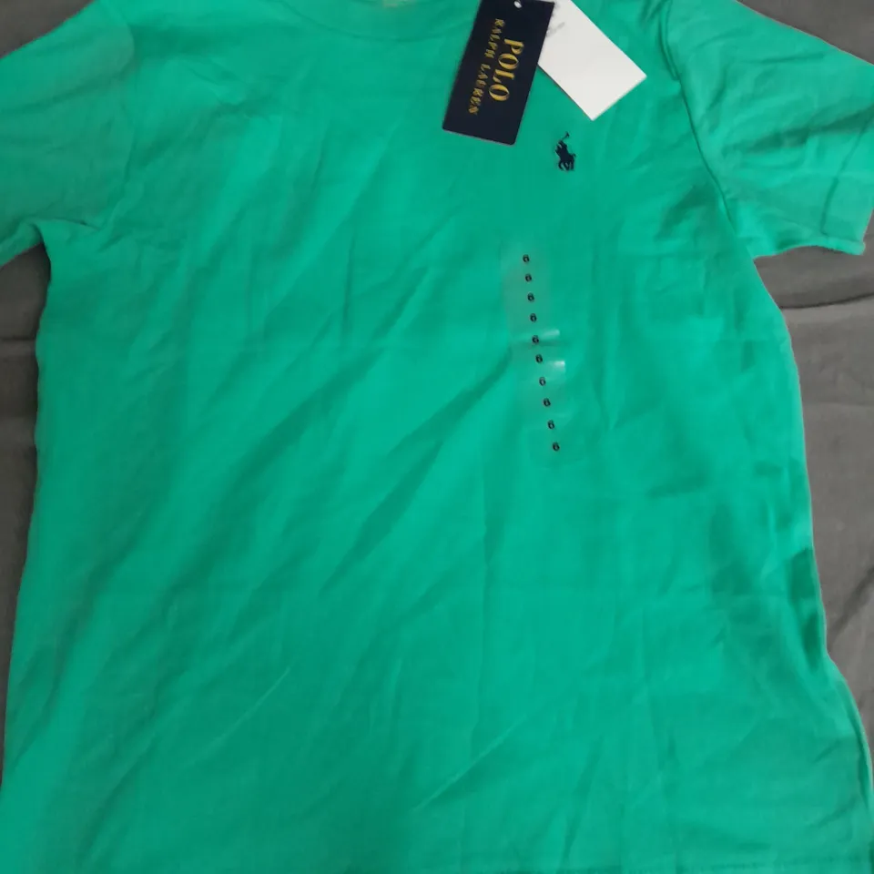 POLO RALPH LAUREN KIDS T-SHIRT IN GREEN - 6