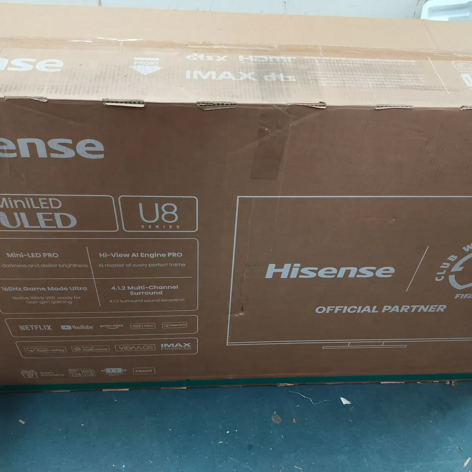 HISENSE 55-INCH MINI LED ULED TV – U8 SERIES - BOXED