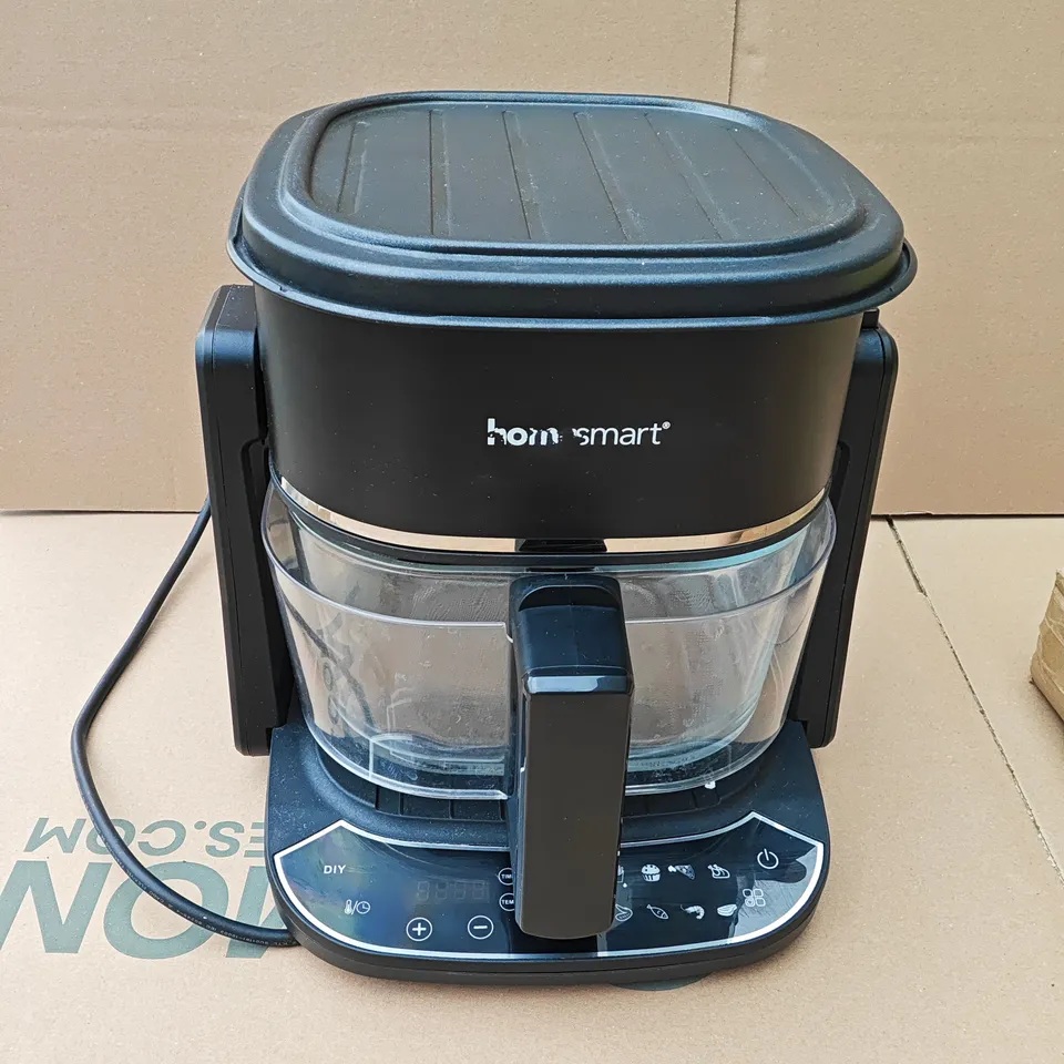 Home smart 2 IN 1 GLASS BOWL AIR FRYER
