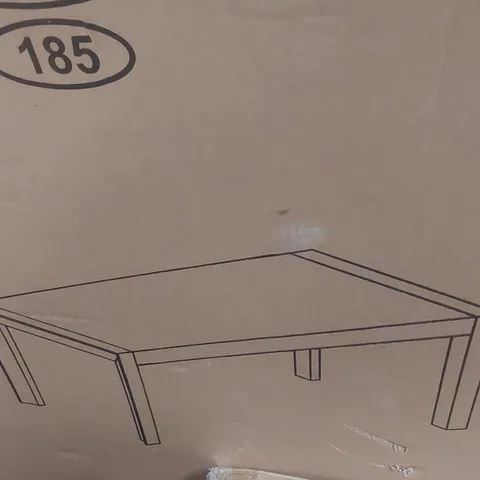 BOXED DINING TABLE - ESPRESSO