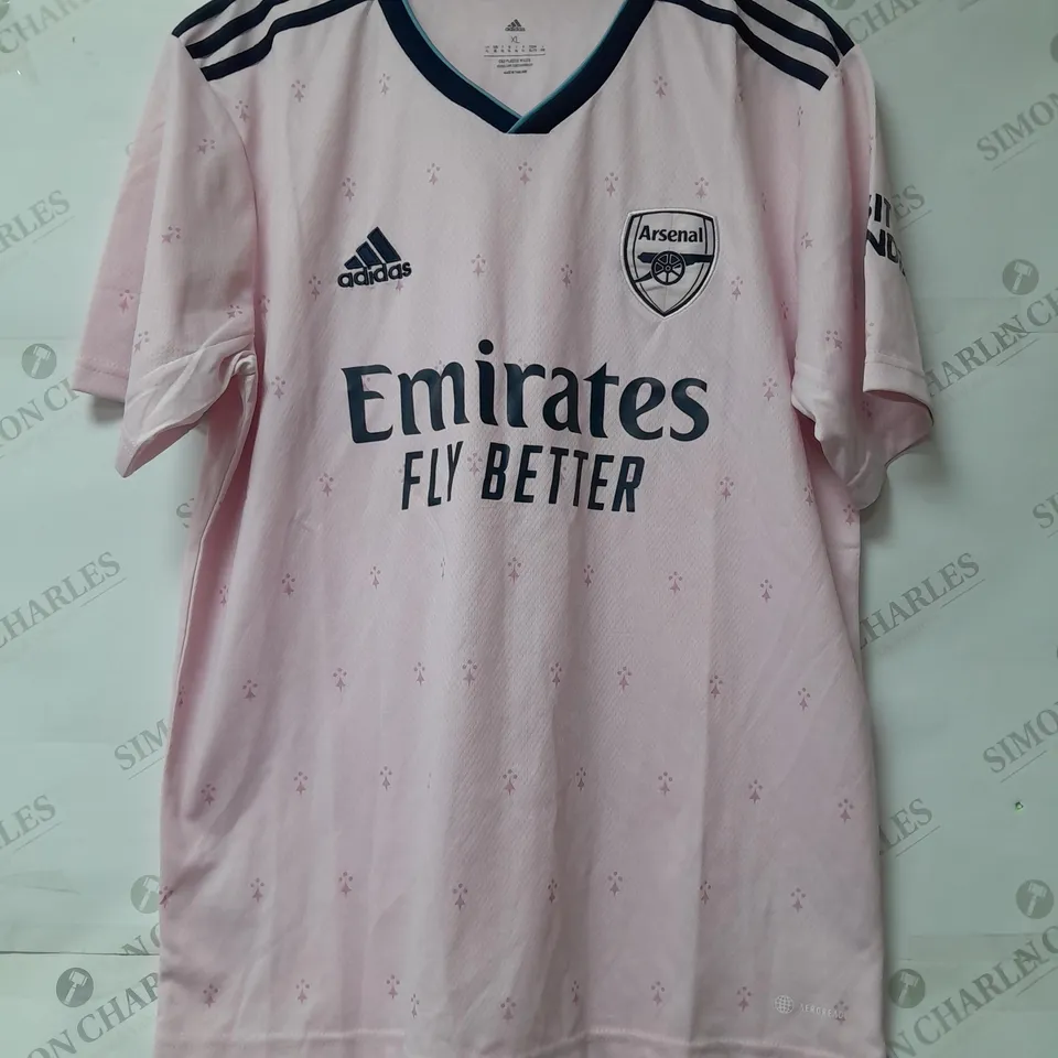 ADIDAS ARSENAL PINK FOOTBALL SHIRT SIZE XL