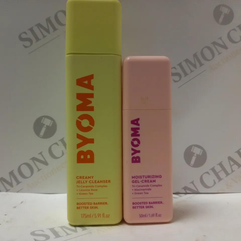 BOX OF 2 BYOMA PRODUCTS TO INCLUDE CREAMY JELLY CLEANSER 175ML & MOISTURIZING GEL-CREAM 50ML 