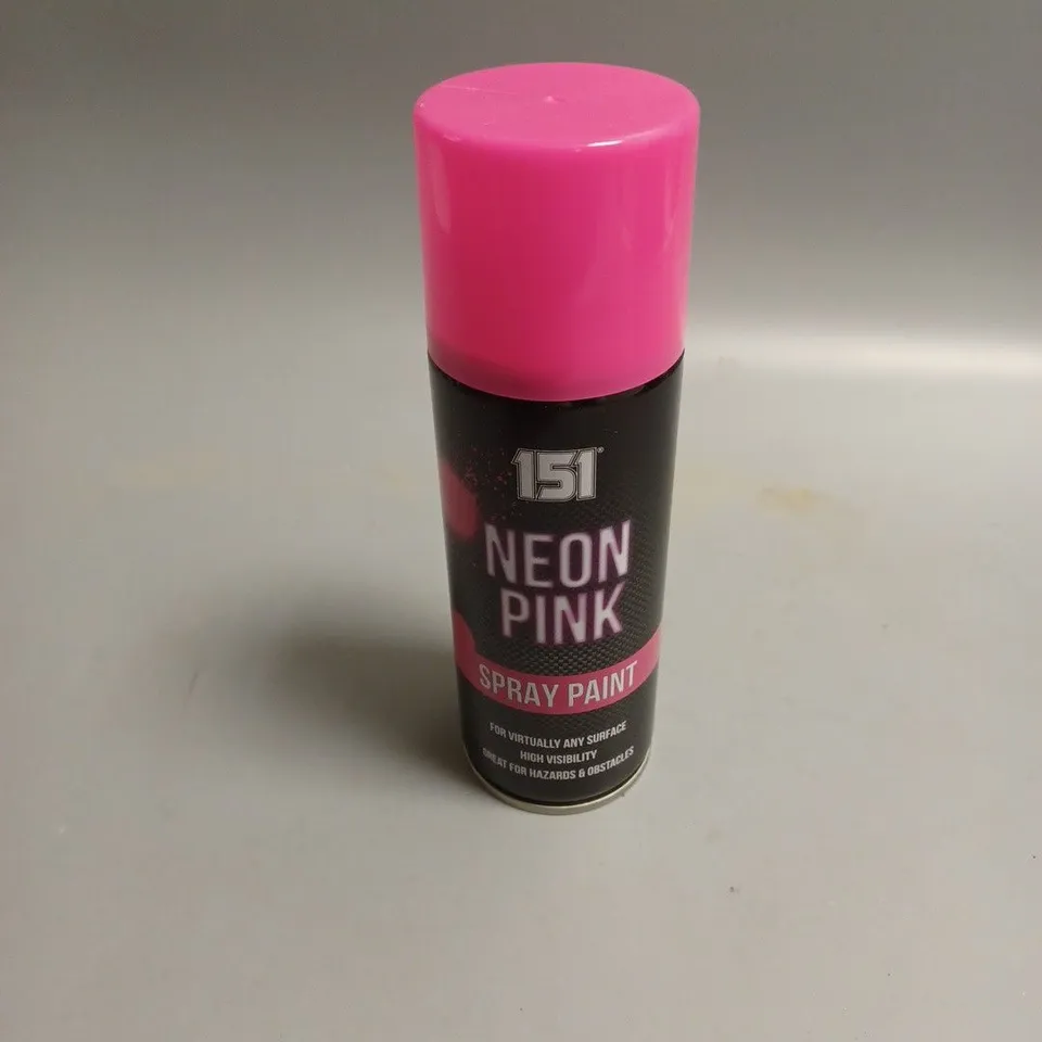 BOX OF 12 NEON PINK SPRAY PAINT 