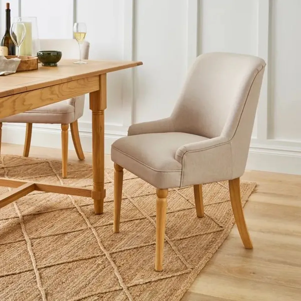 PAIR OF BEATRICE UPHOLSTERED DINING CHAIRS 