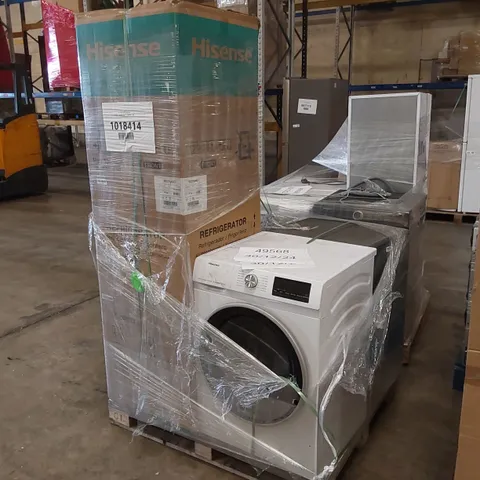 PALLET OF APPROXIMATELY 4 UNPROCESSED RAW RETURN WHITE GOODS TO INCLUDE;