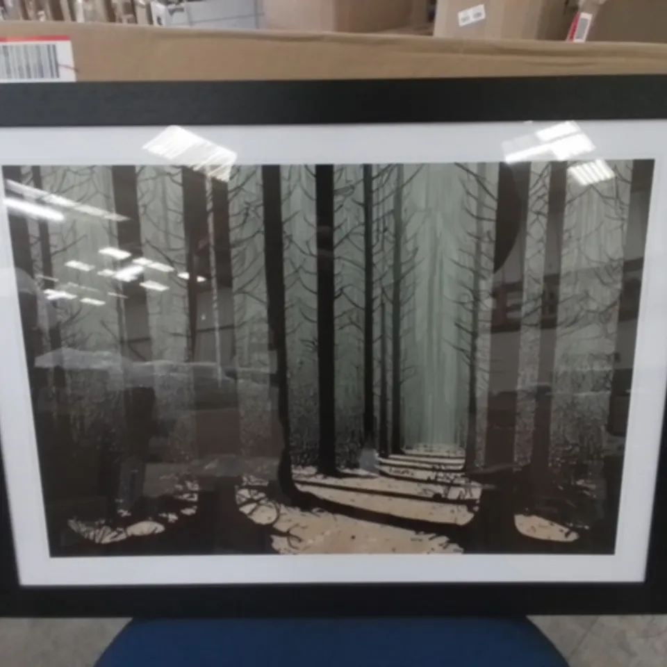 FOREST SCENE FRAMED WALL ART