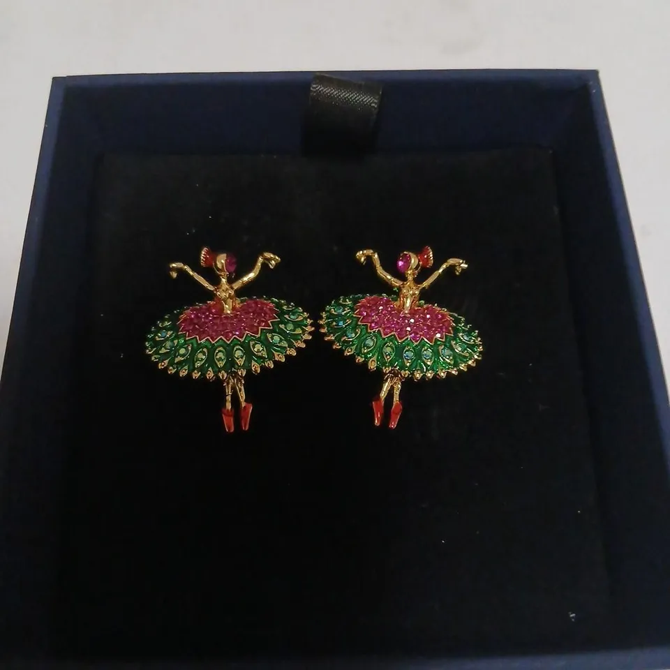 BUTLER & WILSON BALLERINA EARRINGS 