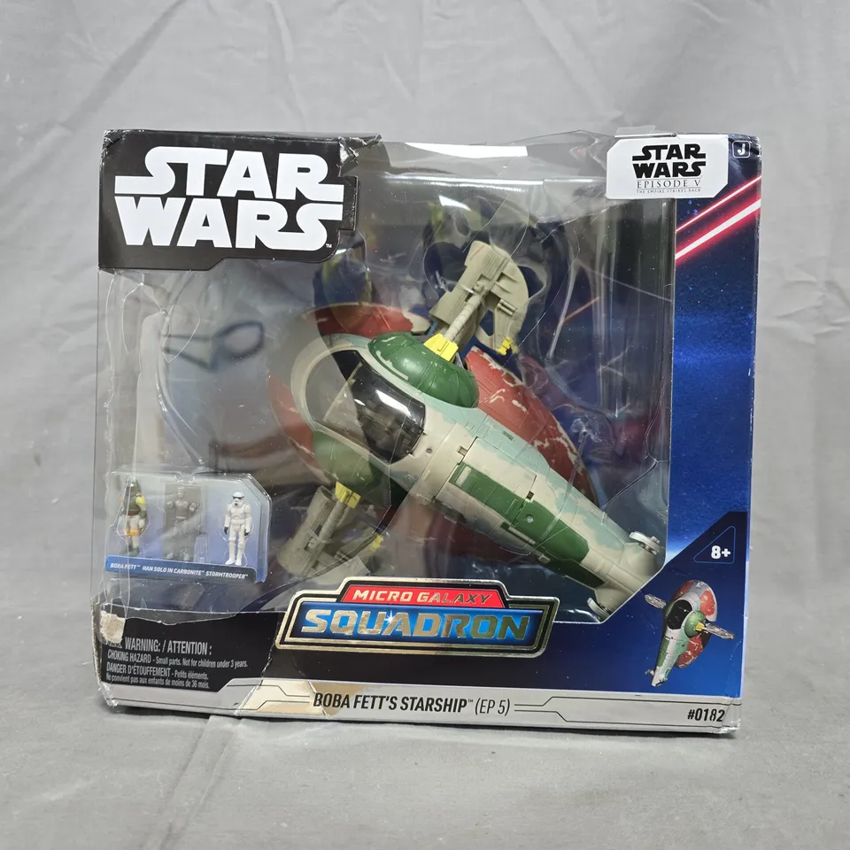 STAR WARS MICRO GALAXY SQUADRON BOBA FETT'S STARSHIP (EP 5) - 7-INCH VEHICLE
