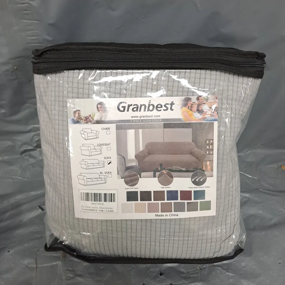 GRANBEST 1-PIECE SOFA COVER IN GREY 