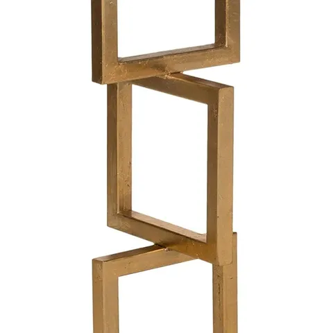 BOXED SAFAVIEH GLAM ACCENT TABLE WITH IRON LEGS - GOLD/BLACK (1 BOX)