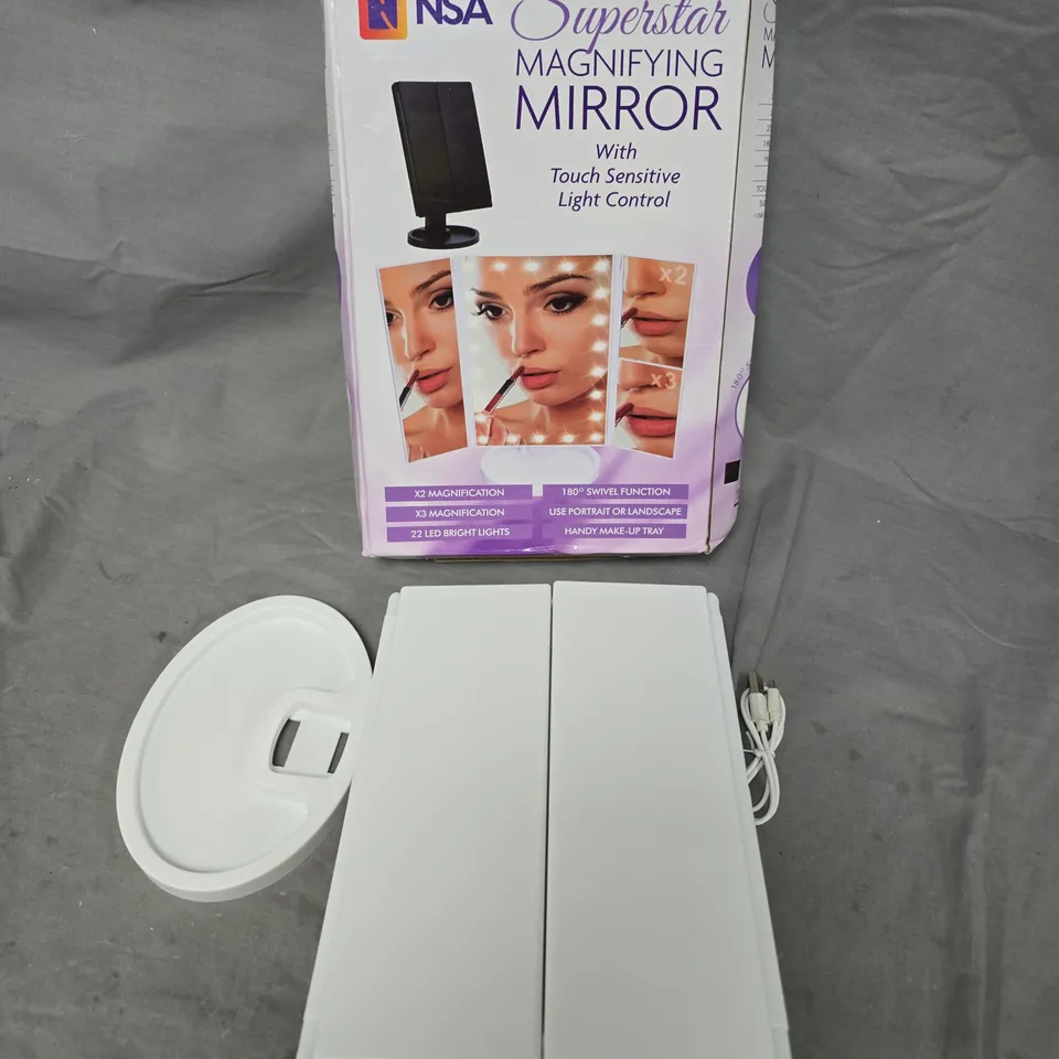 BOXED NSA SUPERSTAR MAGNIFYING MIRROR 