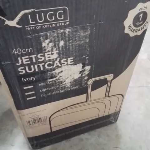 BOXED LUGG 40CM JETSET SUITCASE IVORY 