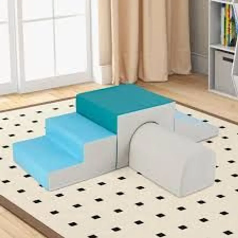 BOXED CLIMB AND CRAWL FOAM BLOCK PLAY SET FOR INFANT BABY AND TODDLERS