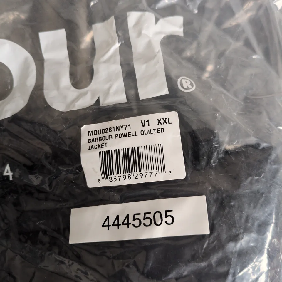 BARBOUR POWELL QUILTED JACKET – XXL – MEN'S