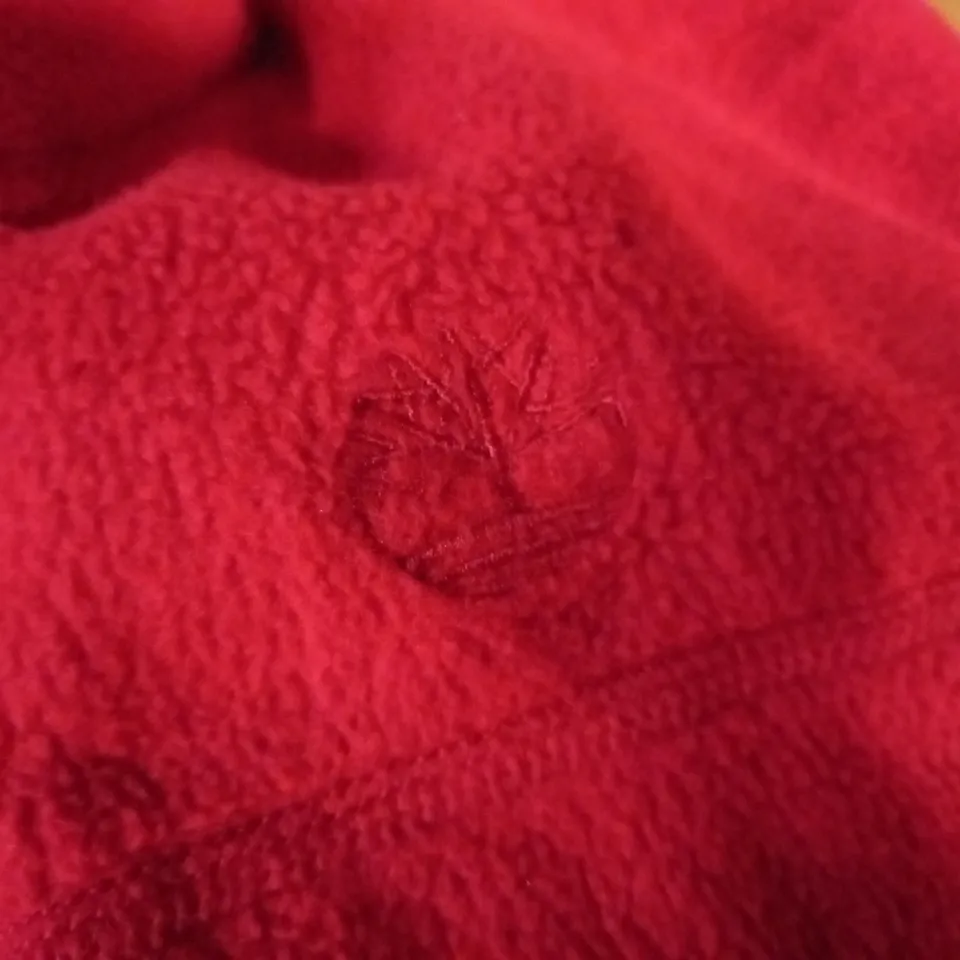 TIMBERLAND RED ZIP THROUGH FLEECE - SIZE UNSPECIFIED