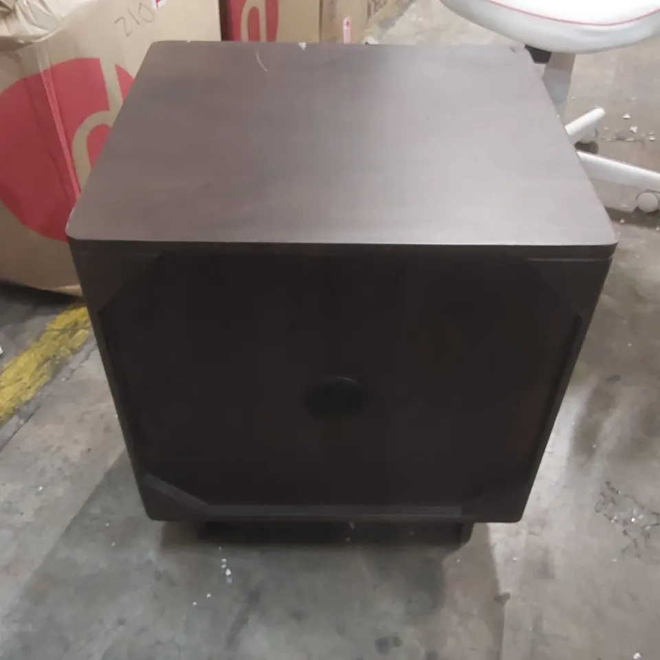 DANETTI BRYCE DARK MANGO WOOD 2 DRAWER BEDSIDE TABLE