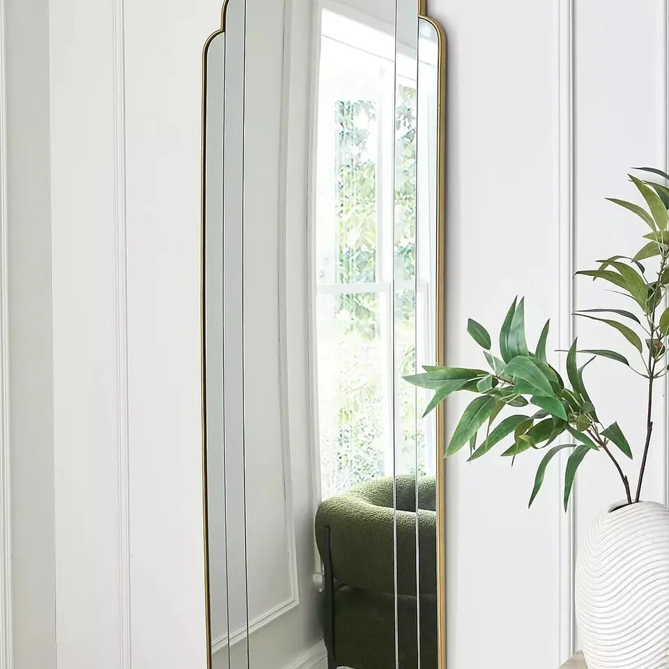 BOXED FLUTED EDGE HANGING MIRROR 50x150cm (1 BOX)