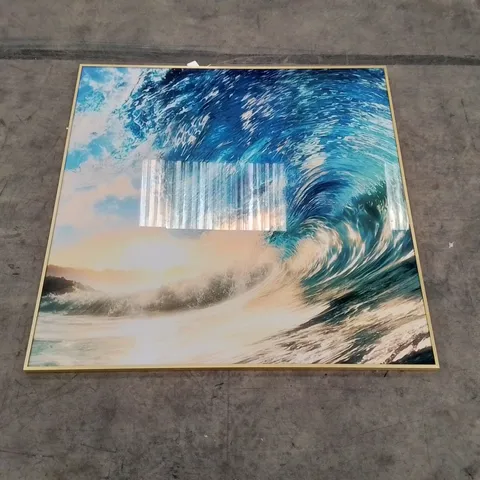 WAVE GLASS WALL ART