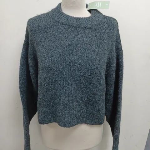 H&M GREY KNIT JUMPER - EUR M