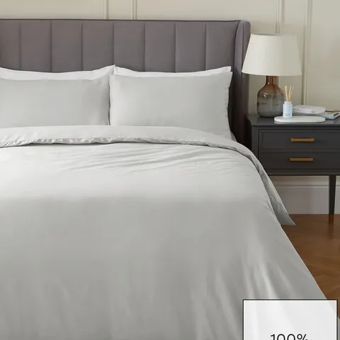 LUXURY 400 THREAD COUNT SOFT TOUCH COTTON SATEEN DUVET COVER SET