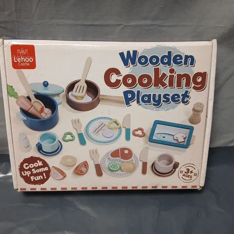 LEHOO CASTLE WOODEN COOKING PLAYSET