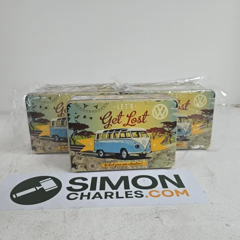 5 X VOLKSWAGEN "LETS GET LOST" TINS