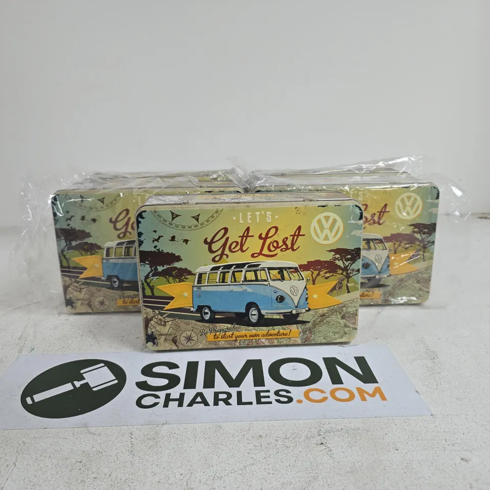 5 X VOLKSWAGEN "LETS GET LOST" TINS