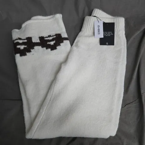 4TH RECKLESS JANINE TROUSERS IN WHITE - SIZE 8