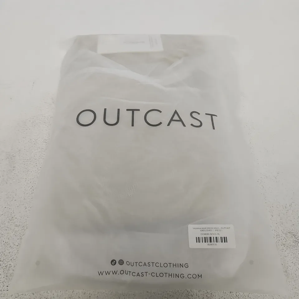OUTCAST YASMINA MAXI DRESS GOLD – XL 