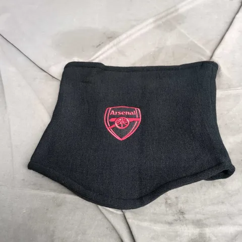 ARSENAL OFFICIAL PRODUCT BLACK NECK WARMER GAITER WITH PINK CREST