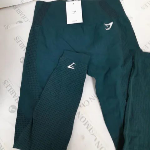 GYMSHARK VITAL SEAMLESS 2.0 LEGGINGS IN TEAL - M