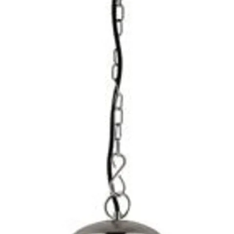 BOXED MILO LIGHTING MYDDLETON MODERN 1 LIGHT CEILING PENDANT, STEEL NICKEL