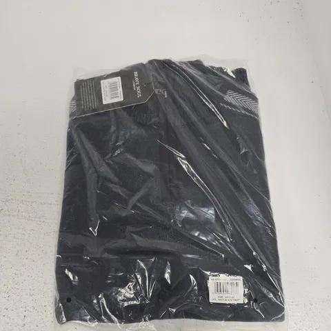 BAGGED BRAVE SOUL QUARTER ZIP IN NAVY - MEDIUM