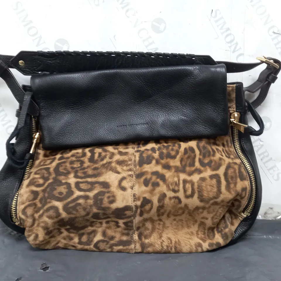 AIMEE KESTENBERG BALI LEATHER HOBO BAG IN LEOPARD