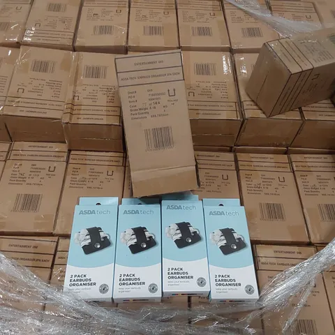 PALLET CONTAINING APPROXIMATELY 650x 4PCS BRAND NEW BOXED EARBUDS ORGANISERS 