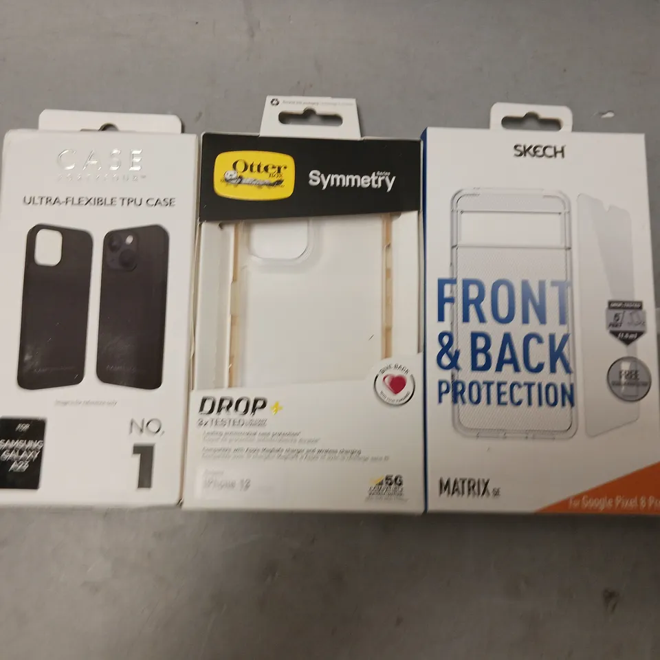 LARGE QUANTITY OF ASSORTED PHONE CASES FOR VARIOUS PHONE MODELS TO INCLUDE APPLE IPHONES, SAMSUNGS, GOOGLE PIXEL, ETC