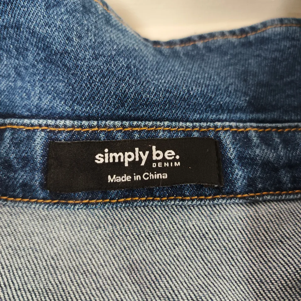 SIMPLY BE DENIM DRESS – UK 14 (US 10, EU 42)