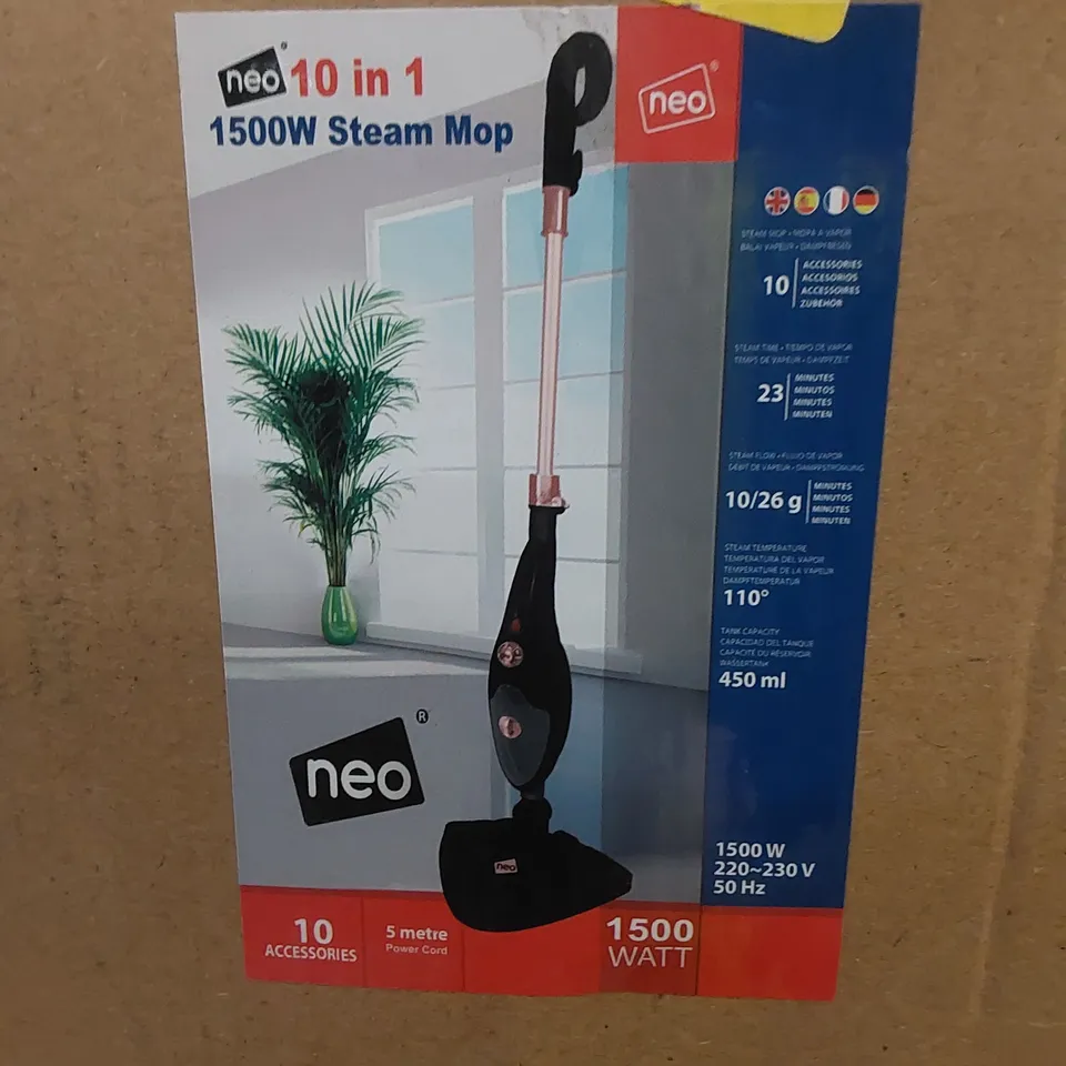 BOXED NEO 10-IN-1 1500W STEAM MOP - GREY/COPPER